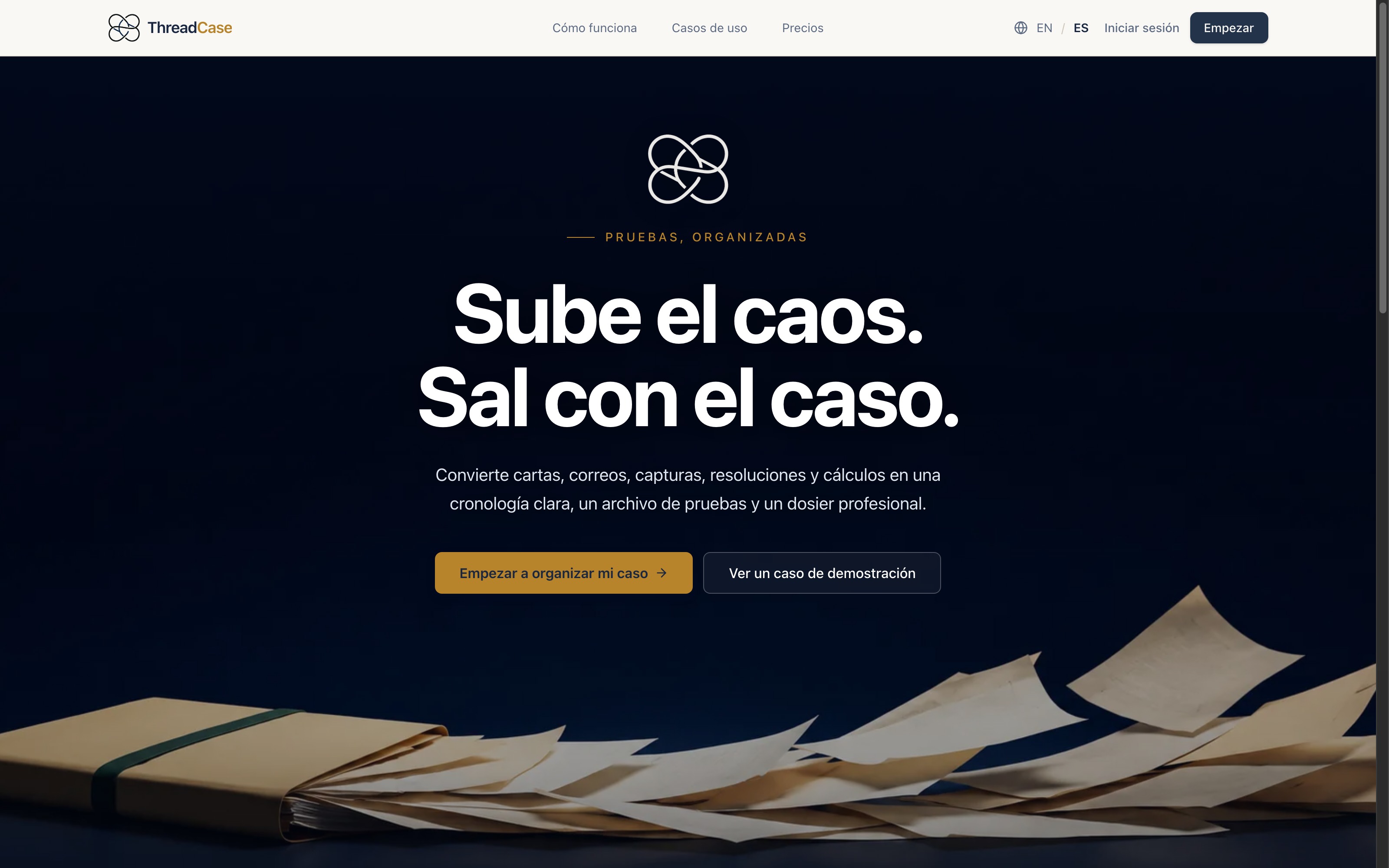 ThreadCase — interfaz de DSL4 Digital con diseño de marca y producto de Viva Grafix